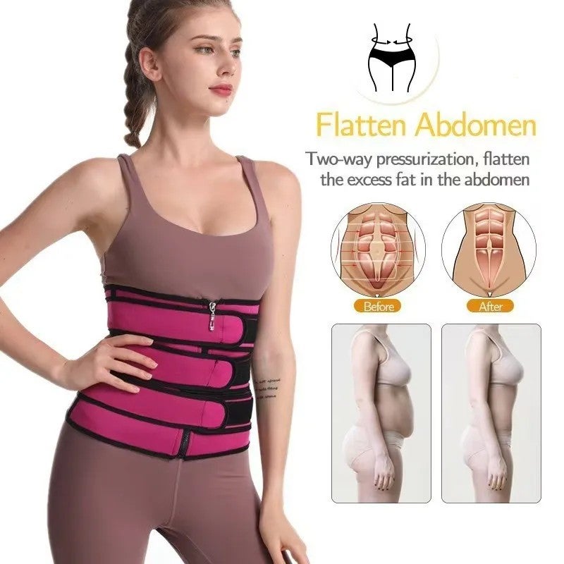 Bluejw High Quality Adjustable Breathable Comfortable Women's Waist Trainer Shaper Waist Trimmer for Weight Loss & Hourglass Body - Image 3