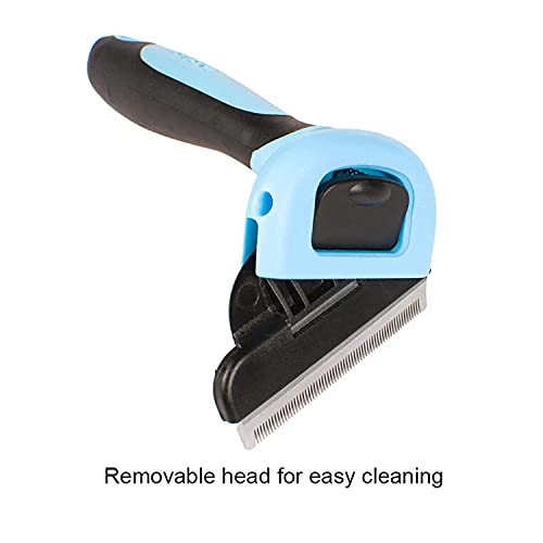 WapaW Pet Grooming Brush Effectively Reduces Shedding by Up to 95% Professional Deshedding Tool for Dogs and Cats (Small) - Image 4