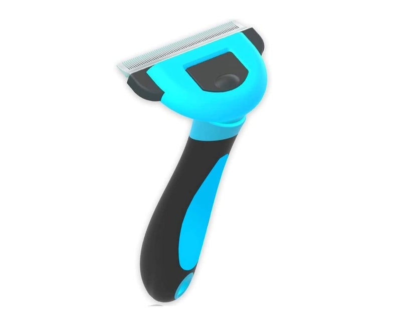 WapaW Pet Grooming Brush Effectively Reduces Shedding by Up to 95% Professional Deshedding Tool for Dogs and Cats (Small) - Image 1