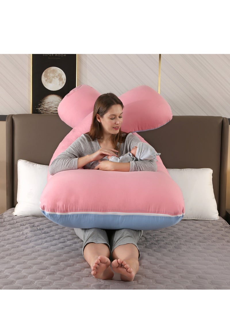 Bluejw U-Shaped Full Body Pregnancy Cotton Pillow 80x155cm  - Image 4