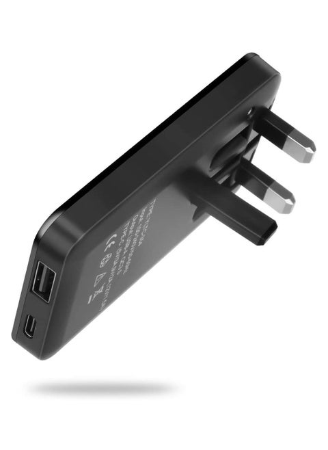 S-TEK Quick Charge 3.0 18W Wall Charger, with USB, TYPE C PD Dual Ports & Foldable Plug
