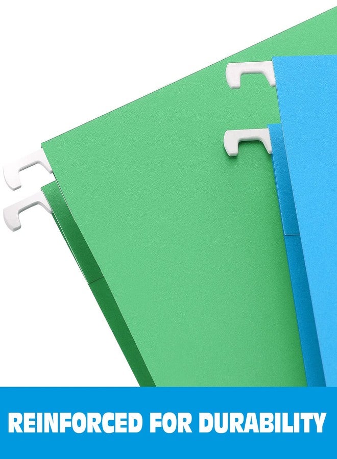 HERKKA Extra Capacity Hanging File Folders, 30 Pack Reinforced Letter Size Hanging Folders with Heavy Duty 1 Inch Expansion, Designed for Bulky Files, Medical Charts, Assorted Colors - Image 3