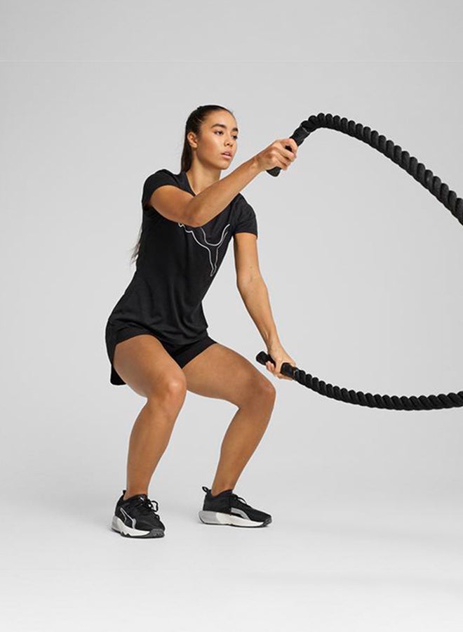 PUMA W TAD ESSENTIAL Heather Logo Tee - Image 3