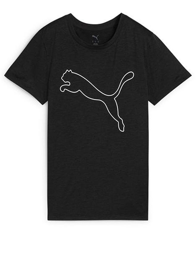 PUMA W TAD ESSENTIAL Heather Logo Tee - Image 4