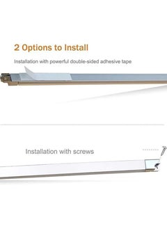 ماركة غير محددة مجموعة شرائط إضاءة LED - 4X 30 سم لإضاءة العرض لحالة Detolf / رف تحت الخزانة - توفير الطاقة - شريط إضاءة تحت الخزانة بطول أقل (أبيض بارد، 6000K) - فيش بريطاني.  - Image 4