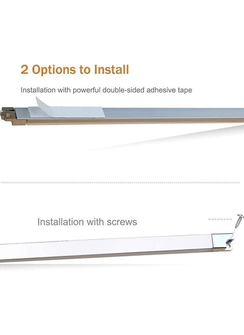 Generic - LED Light Strip Bars Kit - 4X 30cm Display Lighting for Detolf Case/Under Cabinet Shelf - Energy Saving - Low Profile Under Cupboard Strip Lighting (Cool White, 6000K) - UK Plug - Image 1