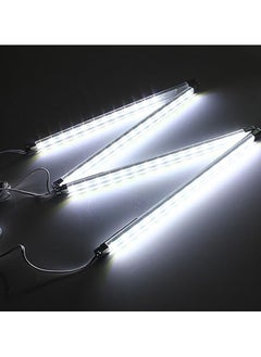 ماركة غير محددة مجموعة شرائط إضاءة LED - 4X 30 سم لإضاءة العرض لحالة Detolf / رف تحت الخزانة - توفير الطاقة - شريط إضاءة تحت الخزانة بطول أقل (أبيض بارد، 6000K) - فيش بريطاني.  - Image 2