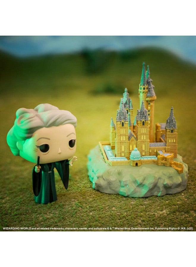 Funko فنكو بوب تاون: هاري بوتر: غرفة الأسرار الذكرى العشرون - مينيرفا مكغوناغال مع هوغوورتس - تمثال فينيل قابل للجمع - فكرة هدية - منتجات رسمية - ألعاب للأطفال والبالغين - Image 2