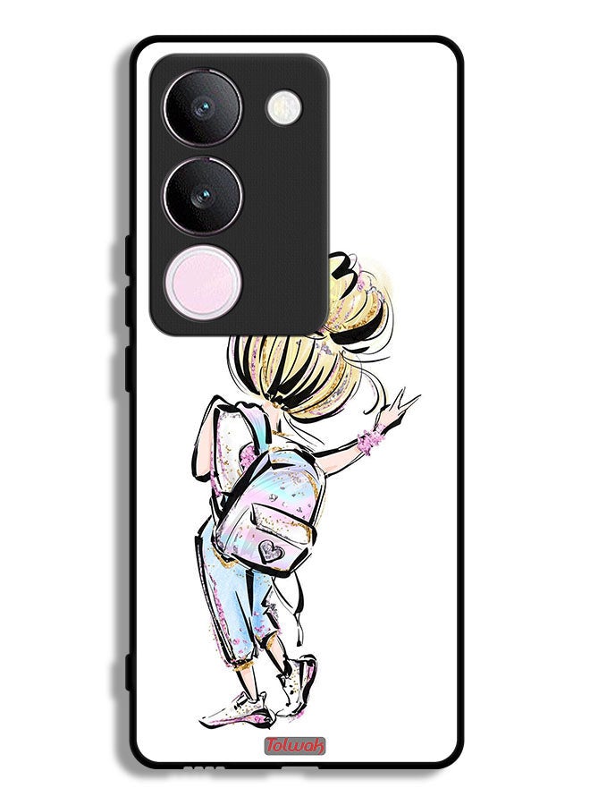 Tolwak vivo S17 Protective Case Cover Back To School Girl Art - Image 1
