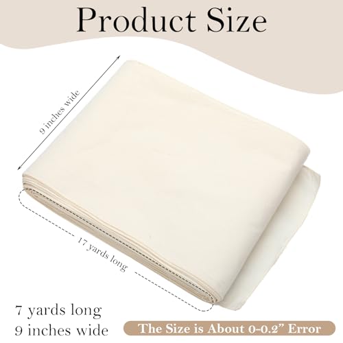 Hahafelt Bengkung Postpartum Belly Binding Wrap Traditional White Unbleached Muslin Cotton Cloth Postpartum Wrap for Women Pregnancy Waist Supply 17 Yards Long(Locked Edge) - Image 2