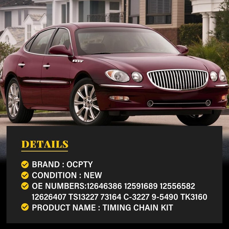 OCPTY طقم سلسلة التوقيت OCPTY متوافق مع 9-4205SA لسيارات شيفروليه، كاديلاك، GMC، بويك، هامر، بونتياك، ساب - Image 4