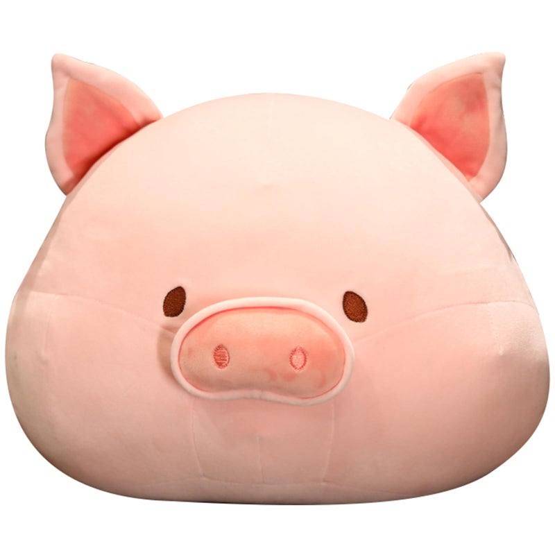 TONGSONG 6 Inch Cuddly Soft Pig Head Plush Hugging Pillow Cute Stuffed Pink Pig Animal Plushies Pig Toy Kids Stuffed Animals Pig Plush Toys Gift for Birthday Valentine Christmas - Image 2