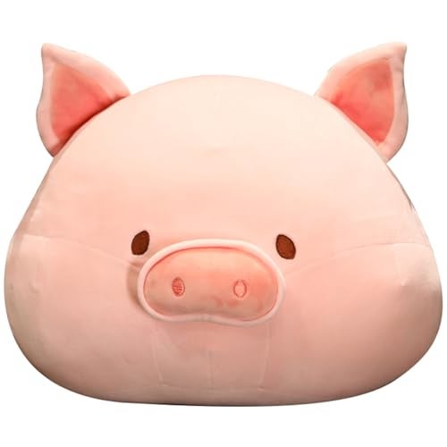 TONGSONG 6 Inch Cuddly Soft Pig Head Plush Hugging Pillow Cute Stuffed Pink Pig Animal Plushies Pig Toy Kids Stuffed Animals Pig Plush Toys Gift for Birthday Valentine Christmas - Image 1