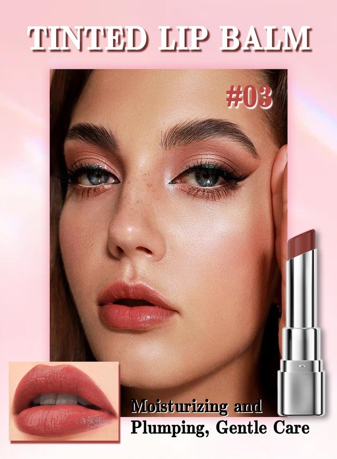 LYSdefeu Tinted Lip Balm, Hydrating Moisturizing Lipstick Long Lasting Waterproof-03 - Image 2