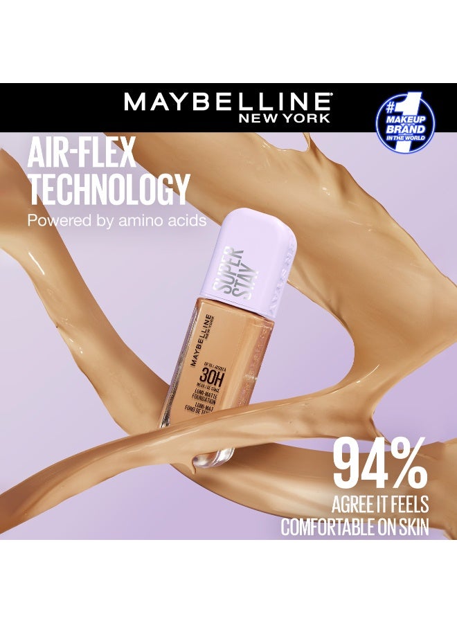 MAYBELLINE NEW YORK MAYBELLINE SUPER STAY LUMI-MATTE FOUNDATION 30H LONGWEAR, LIGHTWEIGHT, WATERPROOF, SWEATPROOF, HEATPROOF, STAY TRUE TO TONE ALL DAY, 129 - Image 5