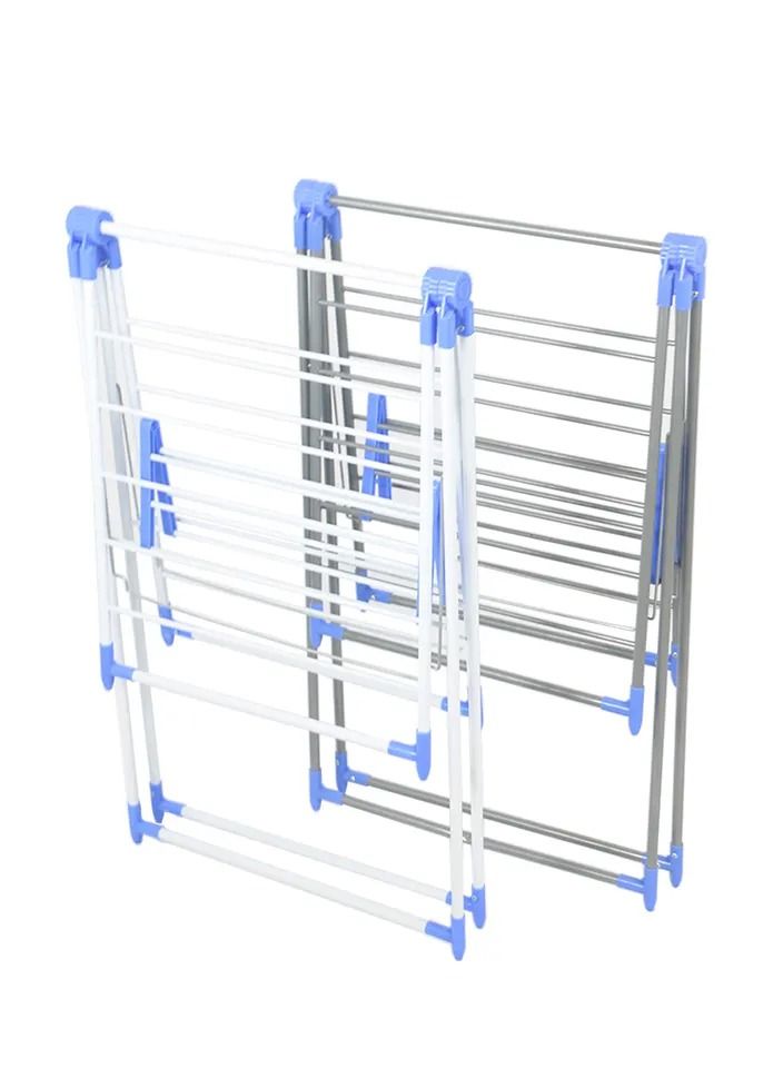 Plast Steel Floor Cloth Dryer Stand Wing Style - Hi Quality Foldable Cloth Dryer/Clothes Drying Stand  (2 Tier)  - Image 3