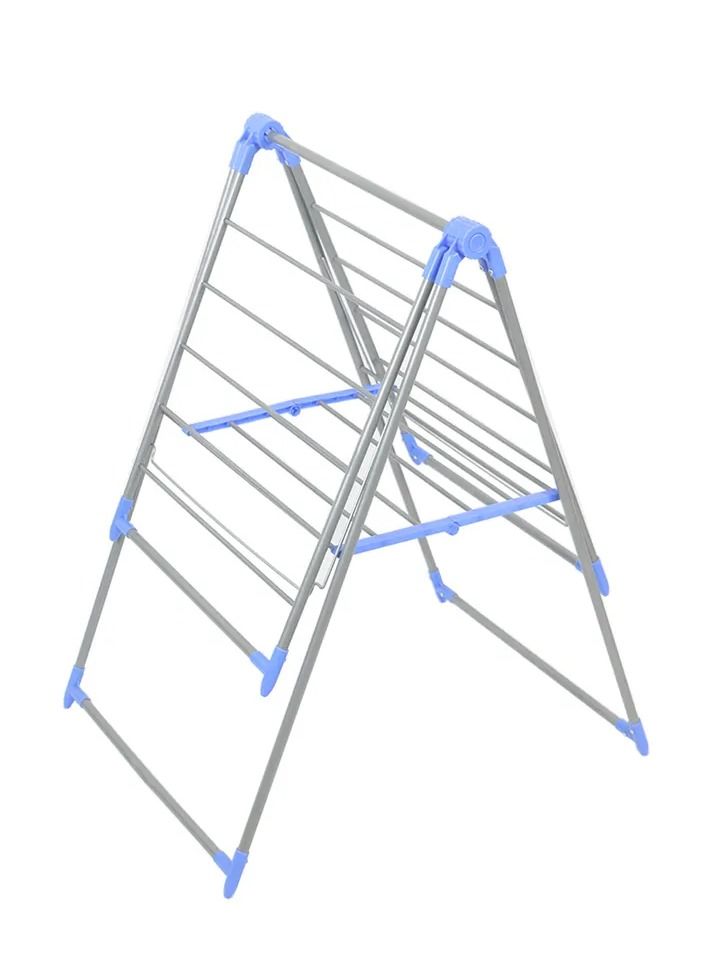Plast Steel Floor Cloth Dryer Stand Wing Style - Hi Quality Foldable Cloth Dryer/Clothes Drying Stand  (2 Tier)  - Image 4