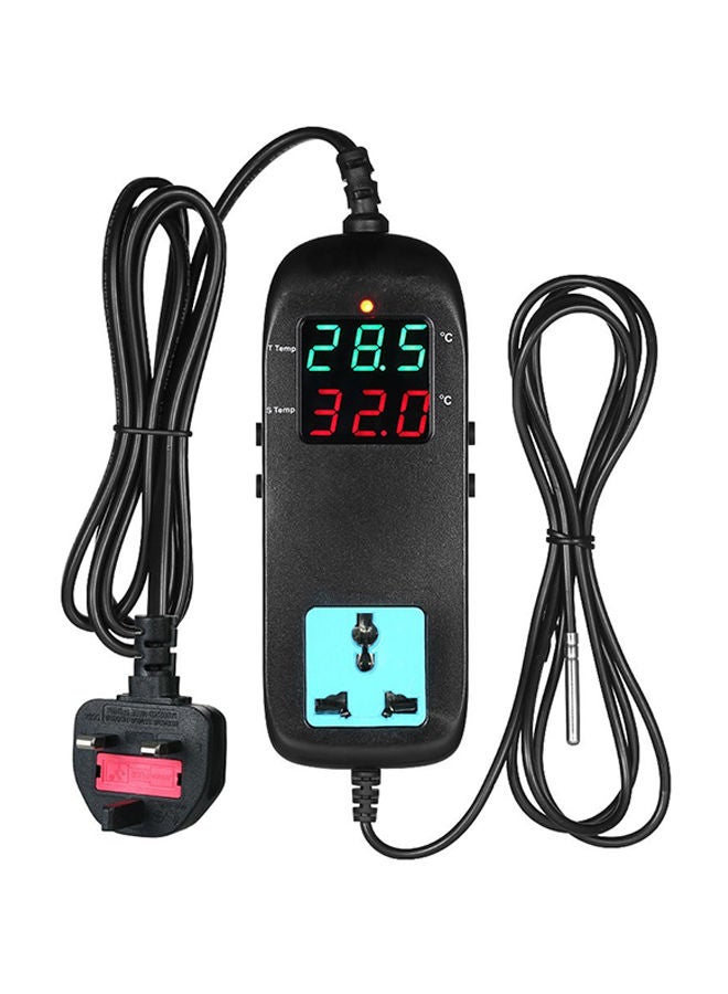 NIBEMINENT LED Digital Display Thermostat Controller Black 15.5 x 6centimeter - Image 1