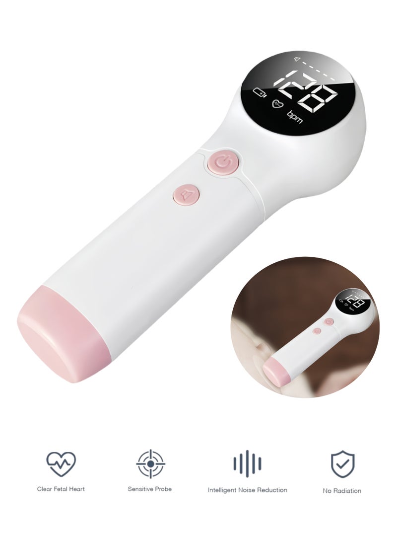 Generic Fetal Heart Rate Detector, Portable Fetal Heart Rate Detector, Home Doppler Meter With LCD Display, For Monitoring Baby's Heartbeat At Home  - Image 1