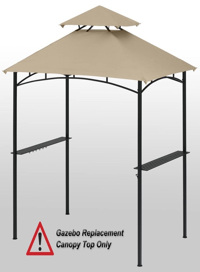 COOSHADE Grill Gazebo Replacement Canopy Roof Outdoor Double Tiered Barbecue Gazebo Top Cover Fit for Model L-GZ238PST-11(Beige) - Image 3
