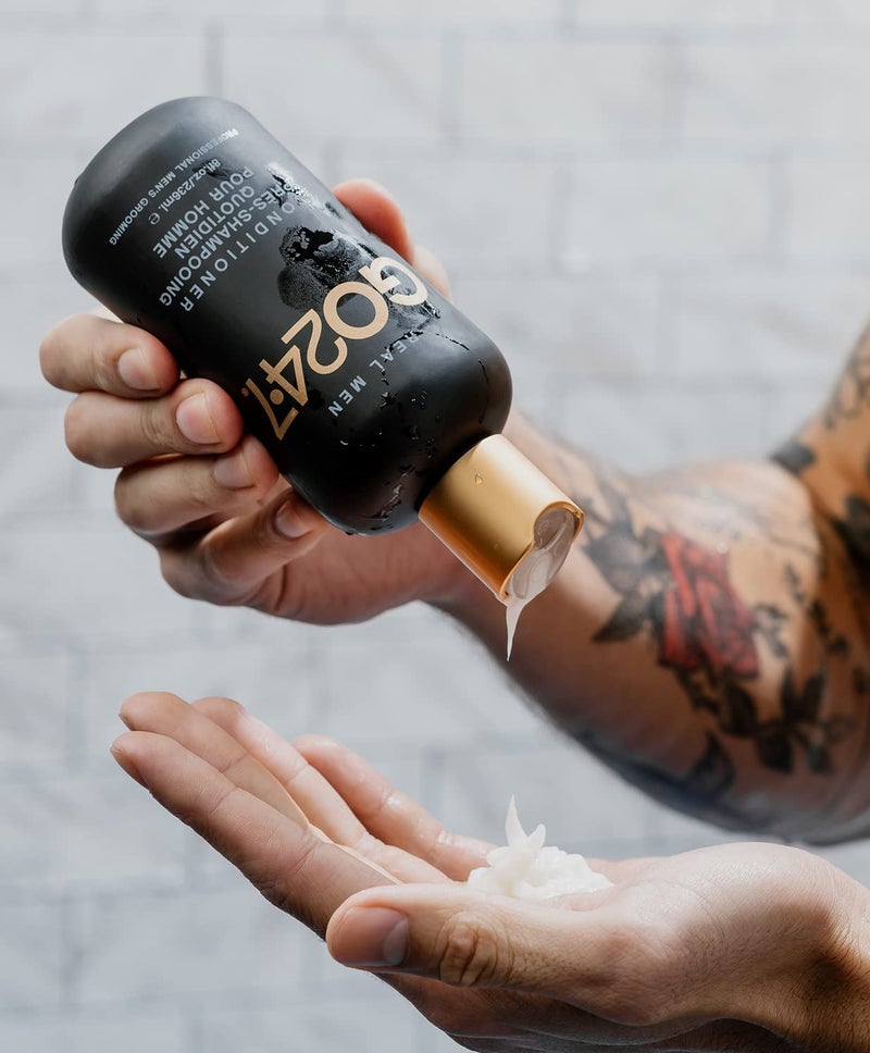 GO247 Daily Conditioner - Lightweight Hydrating Conditioner for Men - Softens, Strengthens & Adds Shine - Enriched with Vitamin B5 & Honey - Ideal for Daily Use, 33 Fl Oz - Image 4
