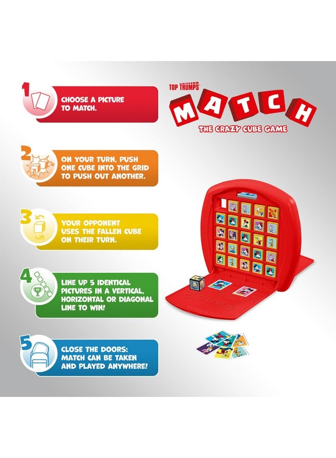 Winning Moves Top Trumps Match Game Mickey Mouse - Family Board Games for Kids and Adults - Matching Game and Memory Game - Fun Two Player Kids Games - Memories and Learning, Board Games for Kids 4 and up - Image 2