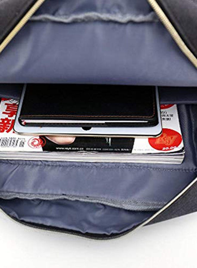 AMERTEER Student Trendy School Backpack Grey - Image 3
