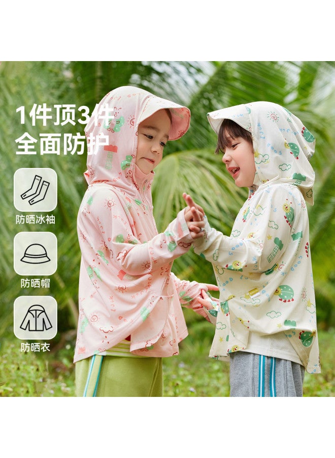 Doodle Home kids' Air-conditioning Shirt - Summer Thin Layer Children's Skin Jacket, Girls' Outerwear Breathable Top - Image 3