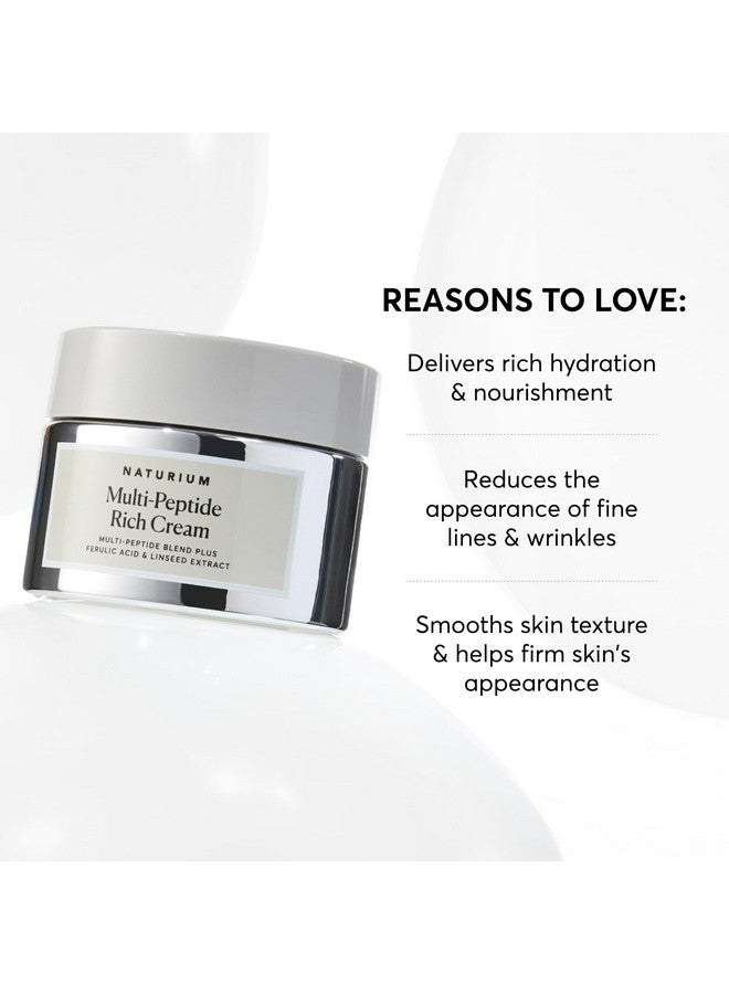 ناتوريوم كريم ناتوريوم الغني متعدد الببتيدات، مرطب ومغذي للمساعدة في ظهور الخطوط الدقيقة والتجاعيد، نباتي وخالٍ من القسوة، 1.7 أونصة - Image 3