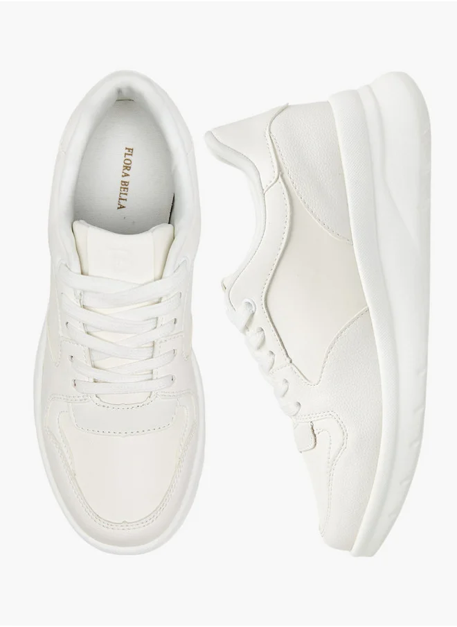 فلورا بيلا من شو إكسبرس Women's Panelled Lace-Up Sneakers