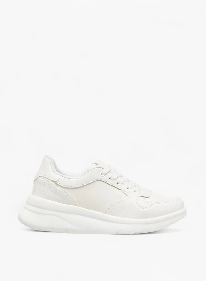 Flora Bella By Shoexpress Women's Panelled Lace-Up Sneakers