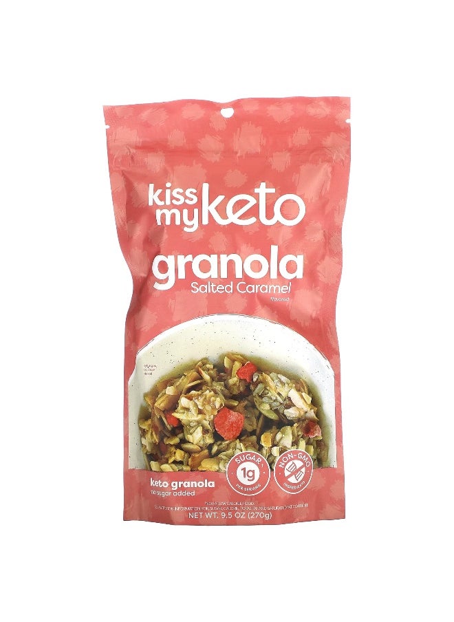 Kiss My Keto Kiss My Keto, Granola, Salted Caramel, 9.5 oz (270 g)  - Image 1