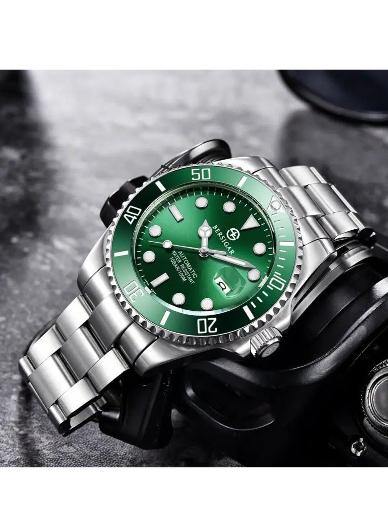 Bersigar BG-1639 Luxaura Design Stainless Steel Mechanical Water Resistant Watch - Image 2