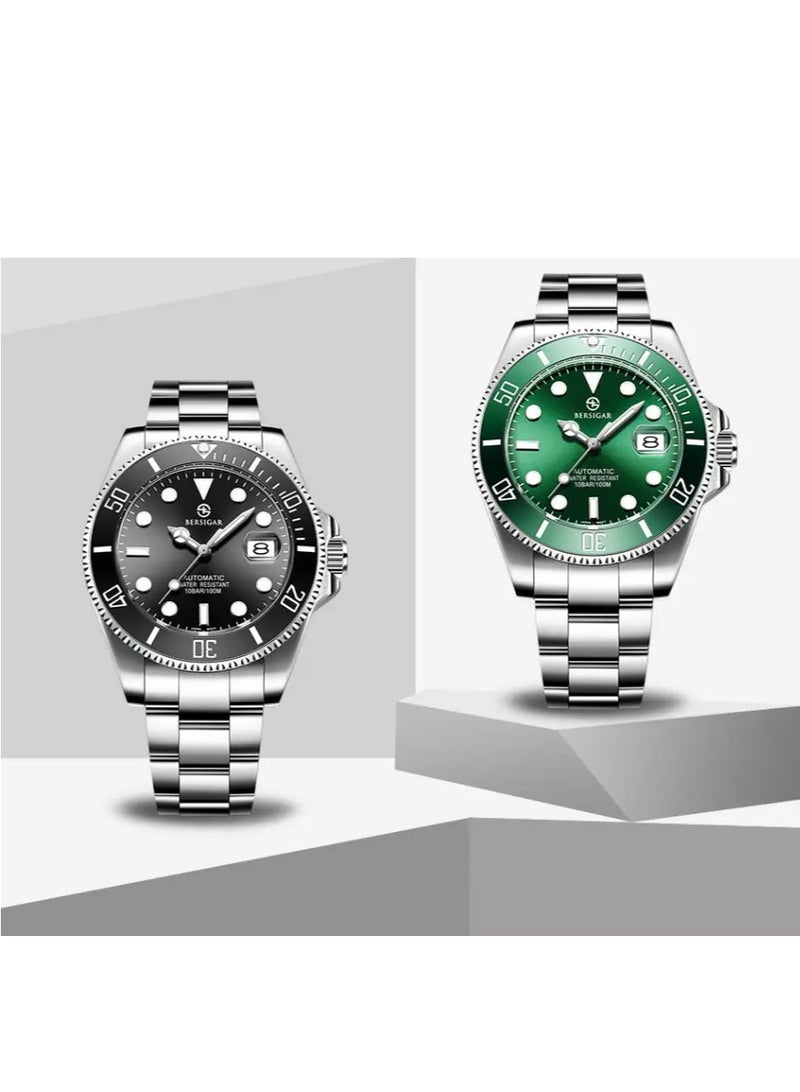 Bersigar BG-1639 Luxaura Design Stainless Steel Mechanical Water Resistant Watch - Image 4