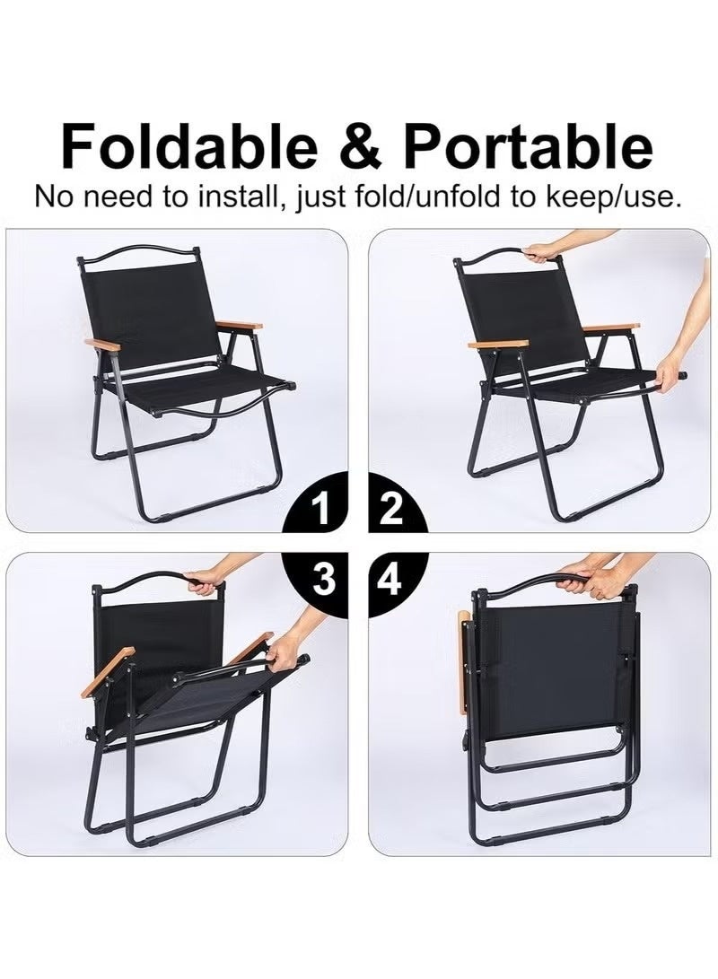 كادي ون مجموعة طاولة و4 كراسي، قابلة للطي للتخييم، ,والرحلات والنزهات والسفر والشاطيء والشواء - Image 4