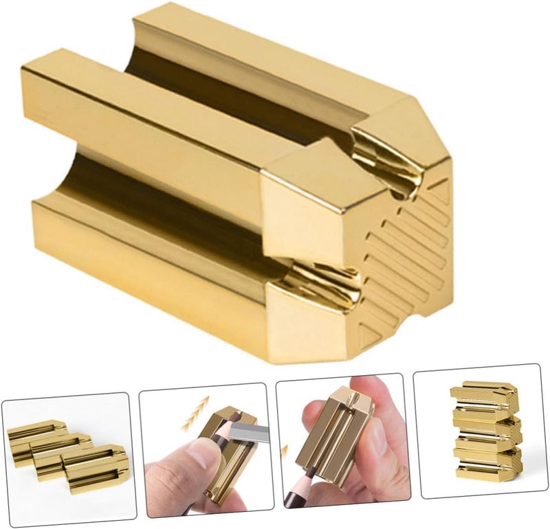 Professional Four-sided Eyebrow Pencil Sharpener Cosmetic Pencil Shaper Auxiliary Cutter Suitable for Flat and Sharp Tips Makeup Tools - Image 4