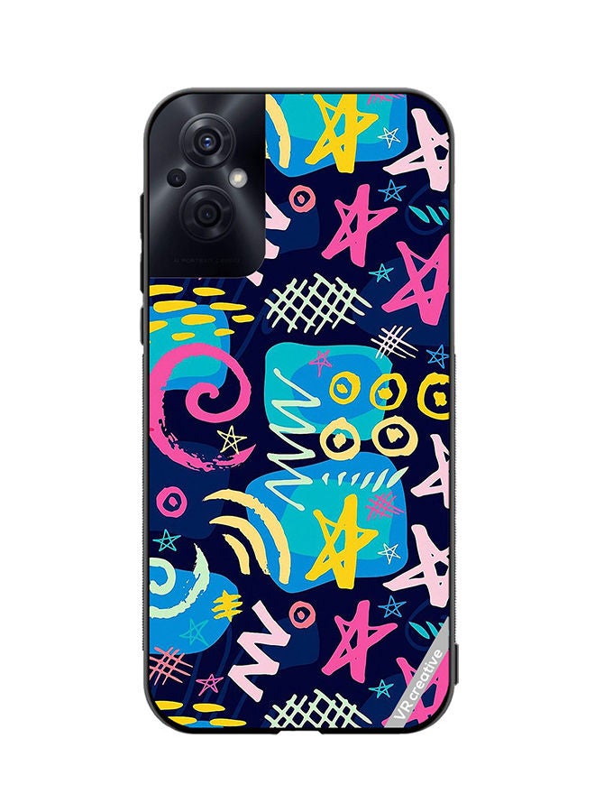 VR CREATIVE Protective Case Cover For Oppo Reno8 Z Multicolor Design - Image 1