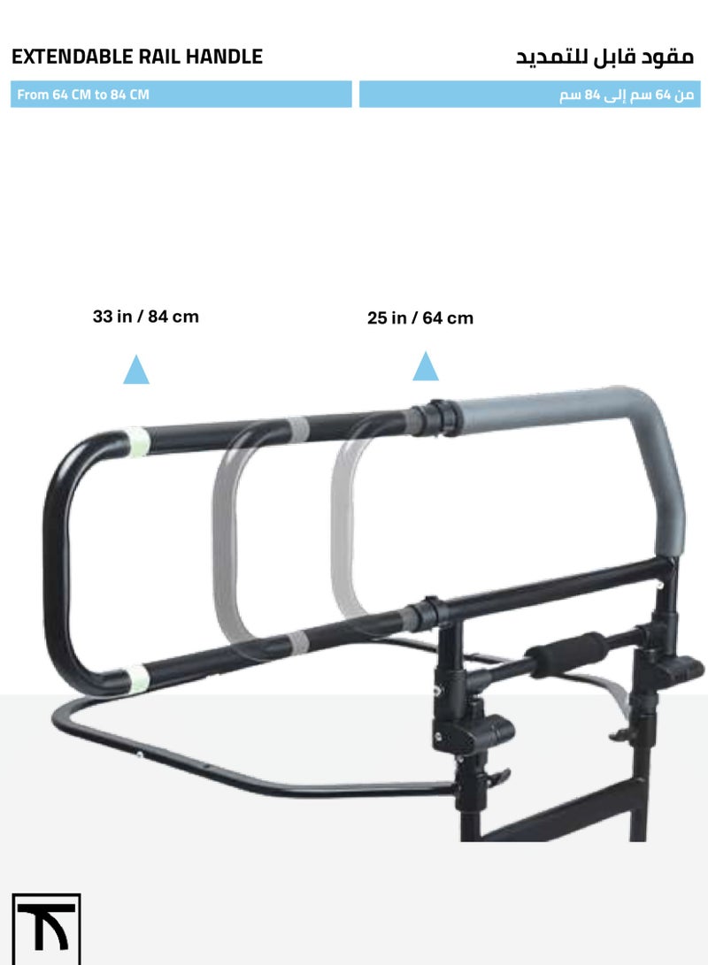 Generic Adjustable Assist Bed Rail Handle and Fall Prevention Safety Hand Guard Grab Bar for Elderly  - Image 4