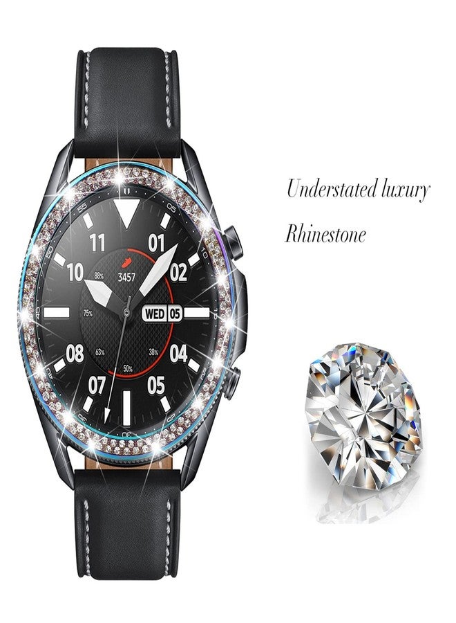 DEALELE Bezel Cover Compatible with Samsung Galaxy Watch Ultra 47mm (2025/2024) / 3 45mm, Bling Rhinestone Stainless Steel Metal Bezel Ring Adhesive Cover Anti Scratch Protector Accessory, Rainbow - Image 4