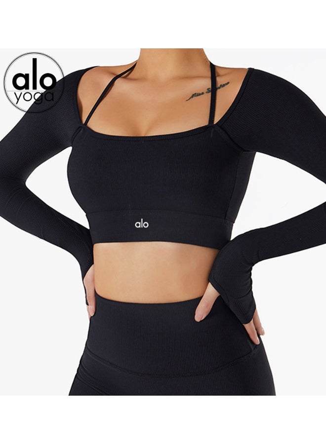 ALO Yoga T-Shirt - Quick Dry Compression Workout Top