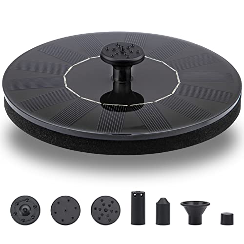 LAWOHO Solar Fountain Pump 1.5W Upgraded Submersible Solar Water Fountain Panel Kit for Bird Bath,Small Pond,Garden and Lawn - Image 1