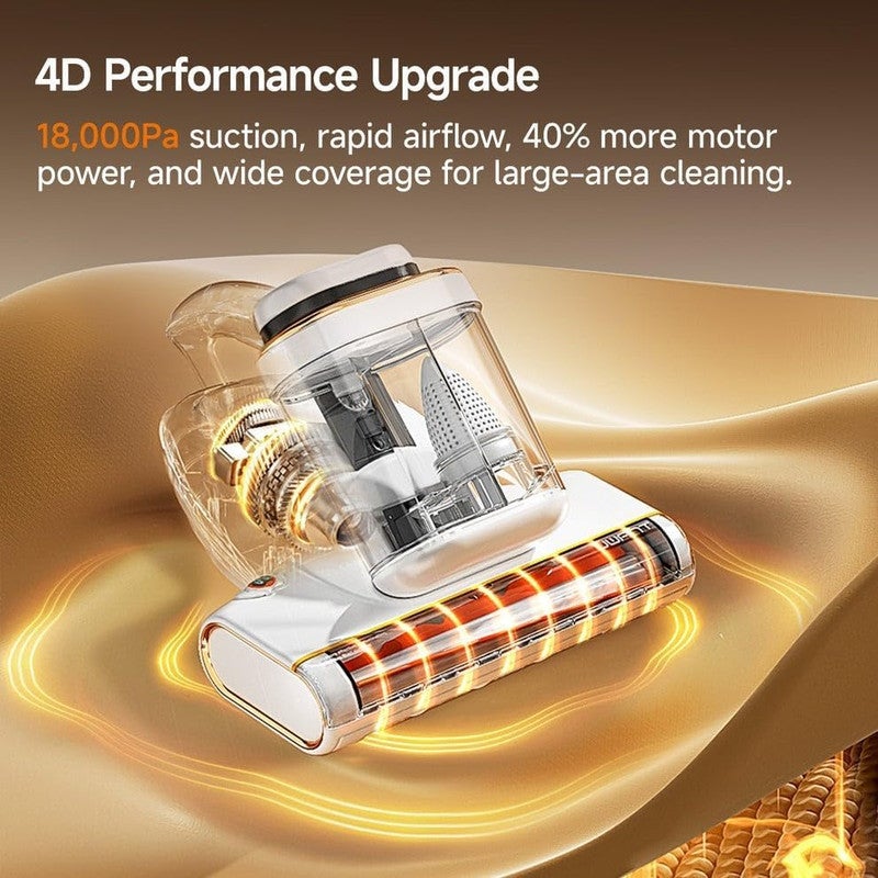 UWANT مكنسة UWANT M700 لإزالة العث 18000Pa، UV، فوق صوتية، تحت حمراء وعلاج بالروائح، تعقيم هواء ساخن 65°C، إزالة شعر الحيوانات الأليفة والعث، منظف الأسرة والأرائك، ضمان لمدة سنتين - Image 5