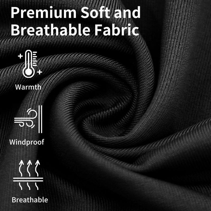 Kids Neck Gaiter: Black 30cm 1-3 Pack, Versatile 10+ Uses, All-weather Protection, Balaclava For Kids - Windproof UPF-rated, Helmet-safe Polyester, Children's Neck Warmer For Active Outdoor Adventurer - Image 2