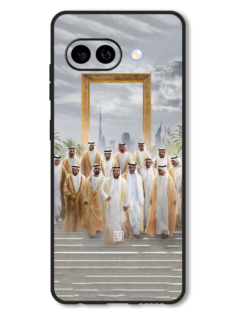 Theodor Case Compatible with Google Pixel 9A Protection Shockproof Bumper Cover Dubai Rulers - Image 1