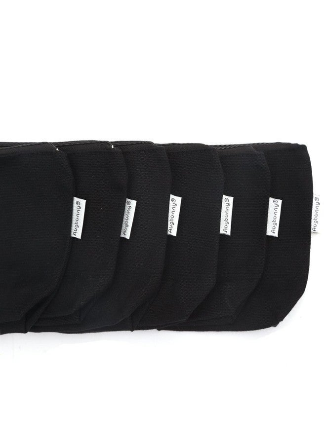 Augbunny 100% Cotton 12oz Canvas Zipper Cosmetic Makeup Jewlery Pouch Coin Cash Purse Change Holder 6-pack - Image 3