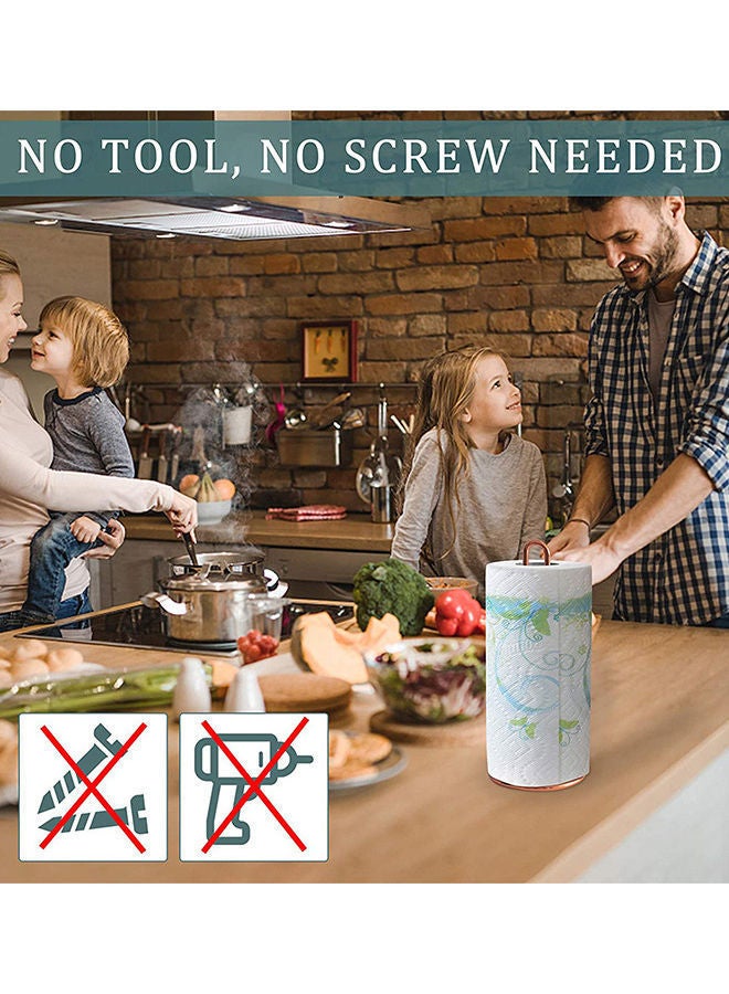 NIBEMINENT 2-Piece Kitchen Roll Holder And Paper Towel Multicolour 32x13x3.6cm - Image 4