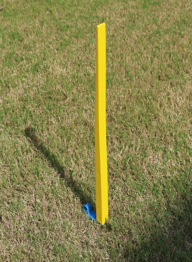 GISCO Flexi Cricket Single Stump - Full Size, Ideal for Training, Bowling & Fielding Drills | Durable Yellow Cricket Stump - Image 1