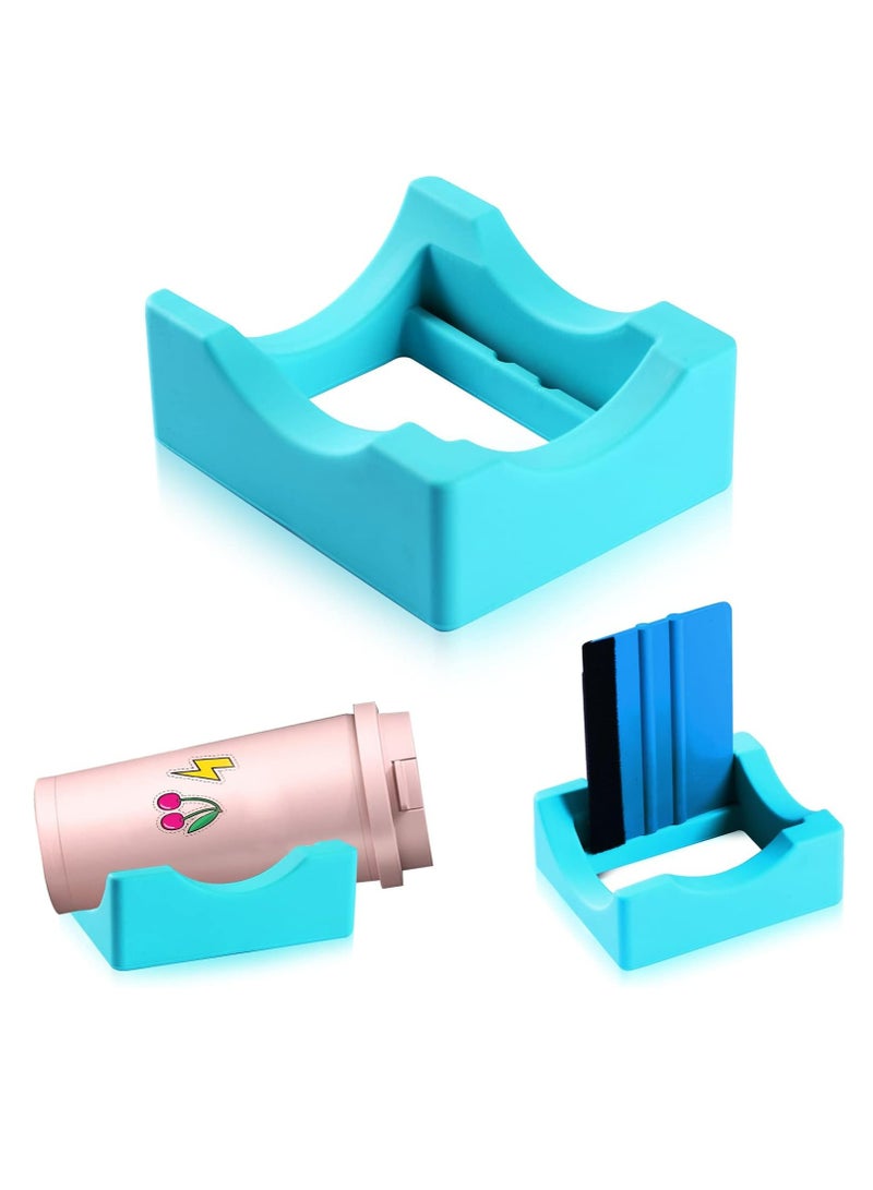 Silicone Cup Cradle Small Stand Cup Holder with Built-in Slot for Bottles - Image 1