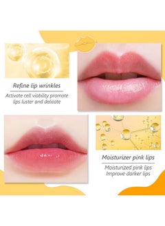 Charm Kiss 20Pcs Moisturizing Lip Mask Lip Sleep Mask Reduces Lip Lines And Restores Moisture Lip Mask Effectively Nourishes The Lip Skin Gel Treatment Lip Masks Plumping Lips Mask Lip Care Products (Golden)  - Image 4