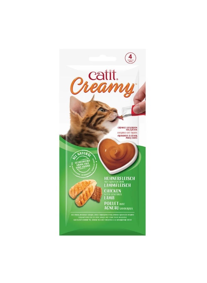 كاتيت Catit Creamy Lickable Treats, Chicken & Lamb, 12pk/box - Image 1